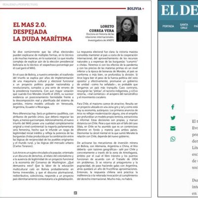 Investigadora de la ANEPE publica en importantes medios de Chile y Bolivia