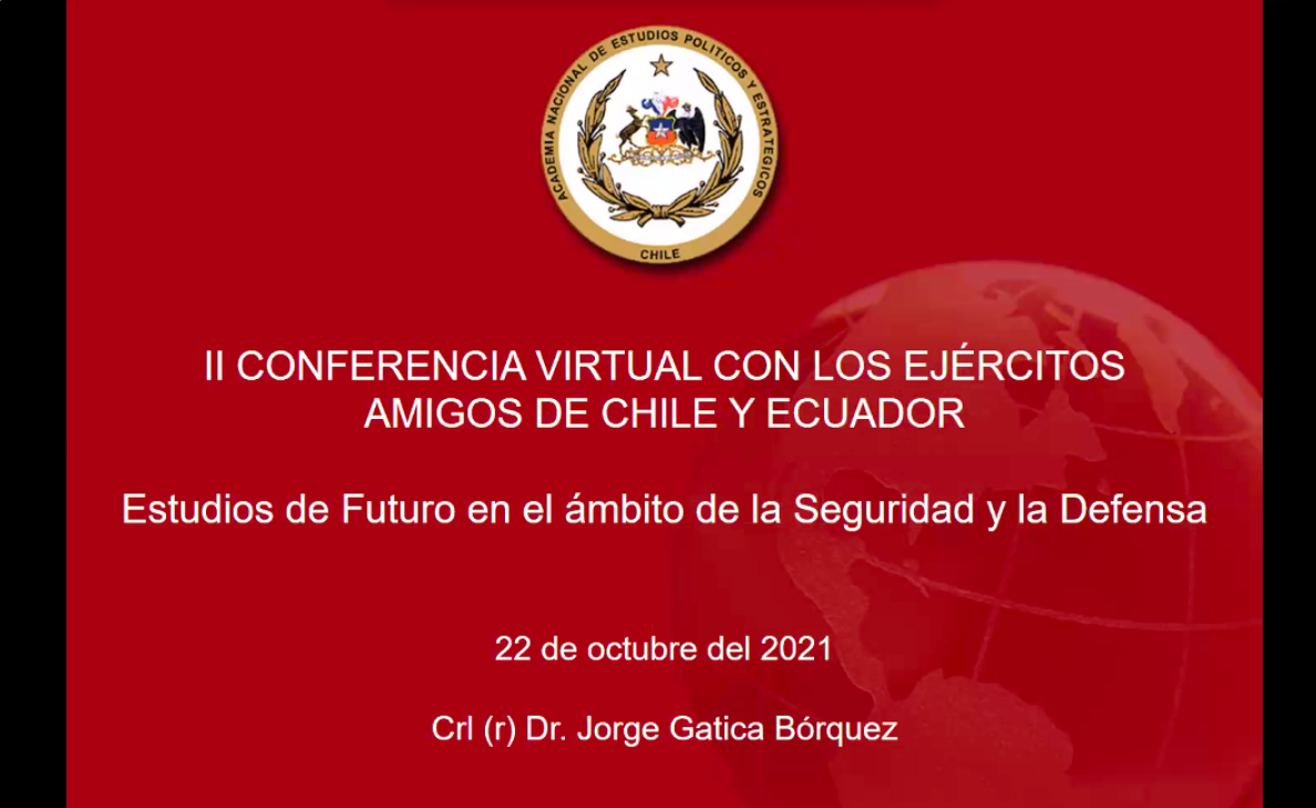 Académico de la ANEPE, Dr. Jorge Gatica, participó como expositor en la II Conferencia Virtual de Fuerzas Especiales de Ecuador