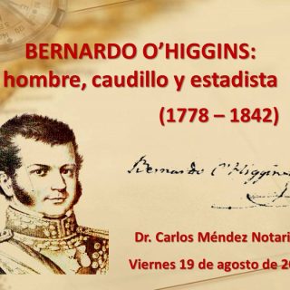 Académico de la ANEPE dictó conferencia por el aniversario del natalicio de Bernardo O’Higgins