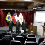 Oficiales brasileños y alumnos de la ANEPE conmemoraron aniversario del Ejército de Brasil